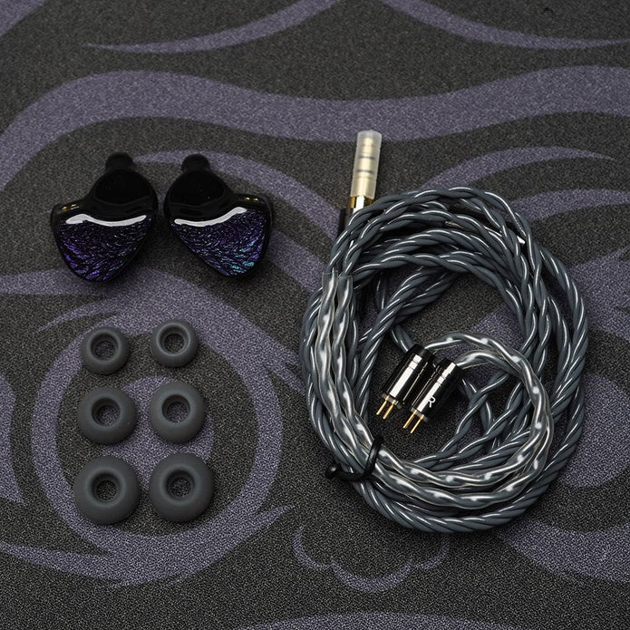 Fones de ouvido intra-auriculares Kinera Celest Wyvern Black 10mm LCP Dynamic Driver