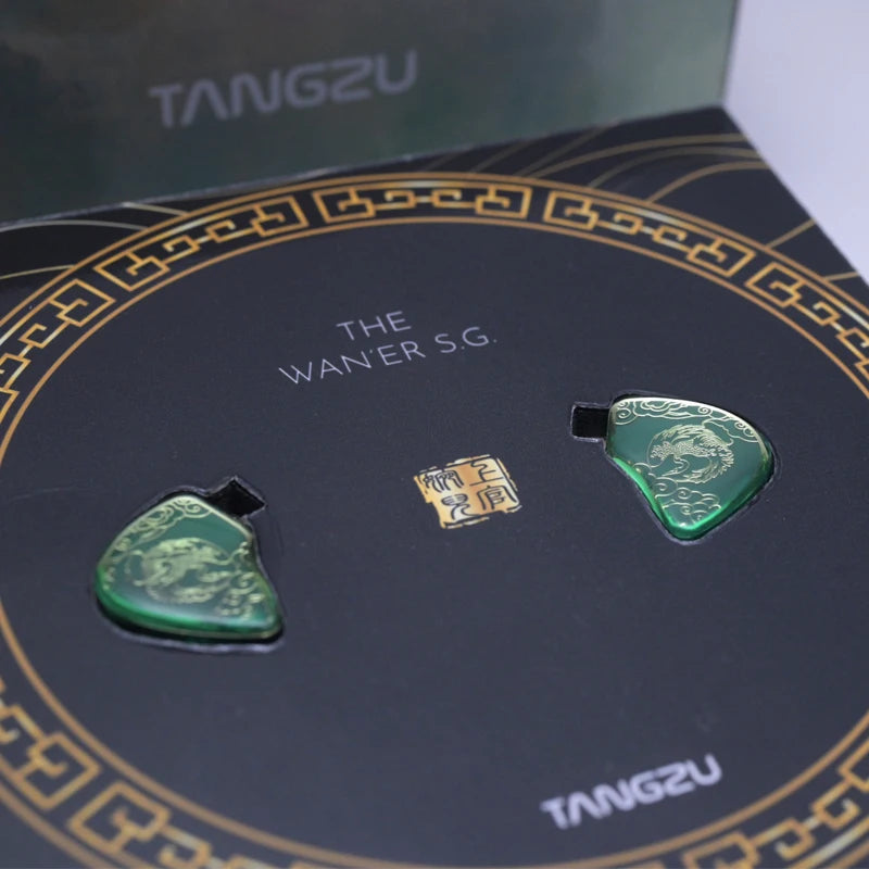TANGZU Shangguan Wan'er Fones de Ouvido Intra-Auriculares Jade Verde