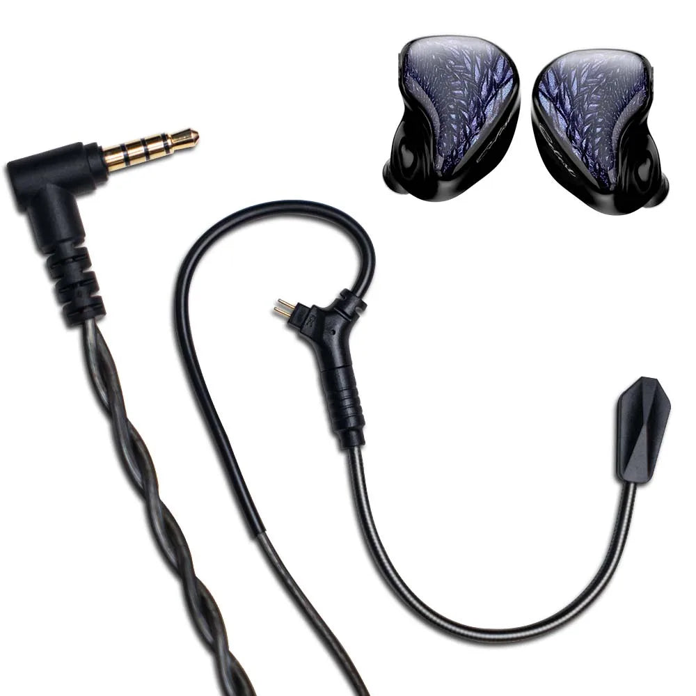 Fones de ouvido intra-auriculares Kinera Celest Wyvern Black 10mm LCP Dynamic Driver