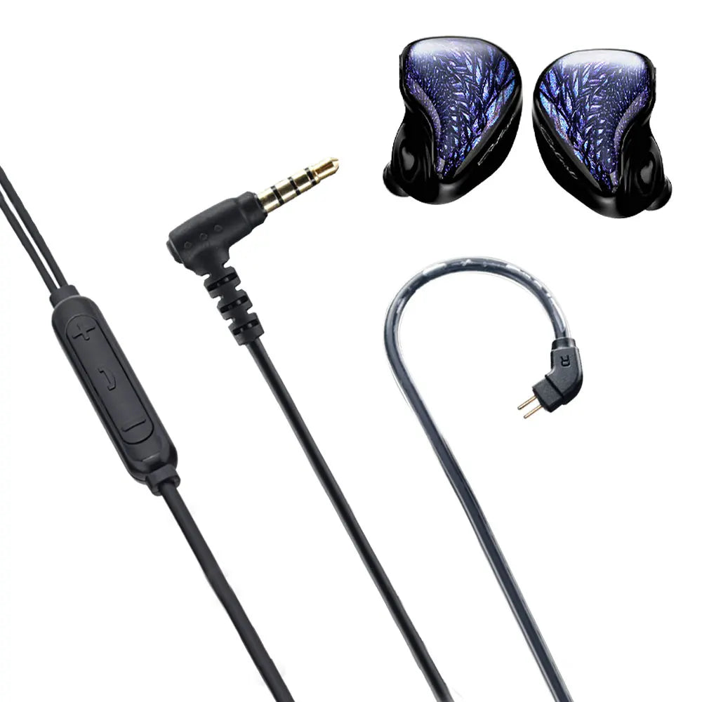 Fones de ouvido intra-auriculares Kinera Celest Wyvern Black 10mm LCP Dynamic Driver