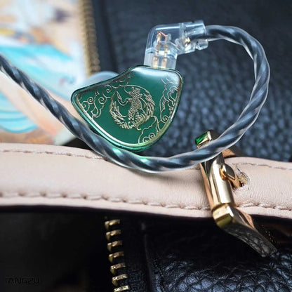 TANGZU Shangguan Wan'er Fones de Ouvido Intra-Auriculares Jade Verde
